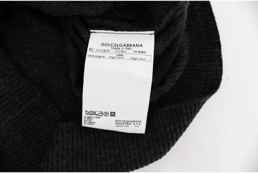 Dolce & Gabbana Black Wool Button Cardigan Sweater Top Zwart Dames - Foto 2