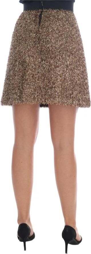 Dolce & Gabbana Elegante hoge taille potloodrok met gouden franjes Yellow Dames - Foto 6