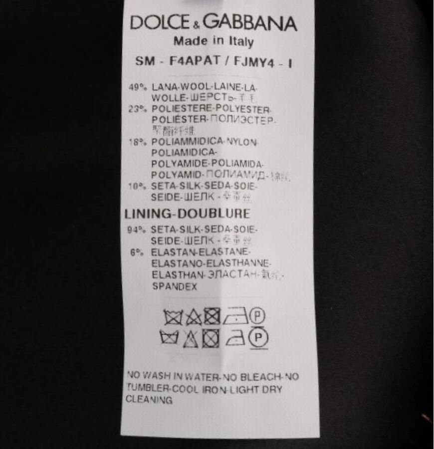 Dolce & Gabbana Elegante hoge taille potloodrok met gouden franjes Yellow Dames