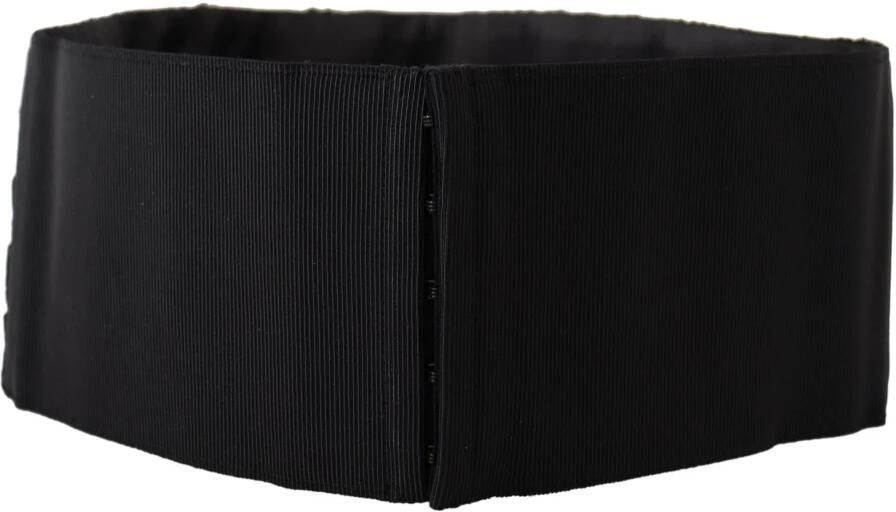 Dolce & Gabbana Zijden riem met strass steentjes drukknoopsluiting Zwart Dames - Foto 6