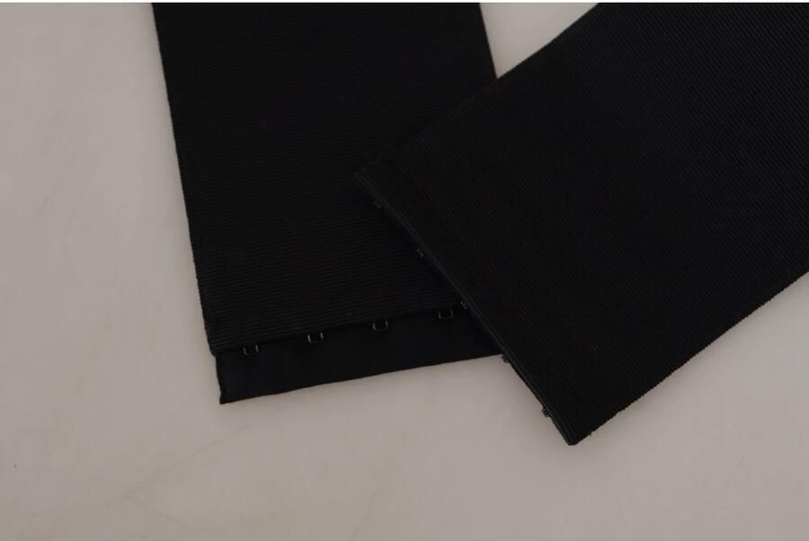 Dolce & Gabbana Zijden riem met strass steentjes drukknoopsluiting Zwart Dames - Foto 2