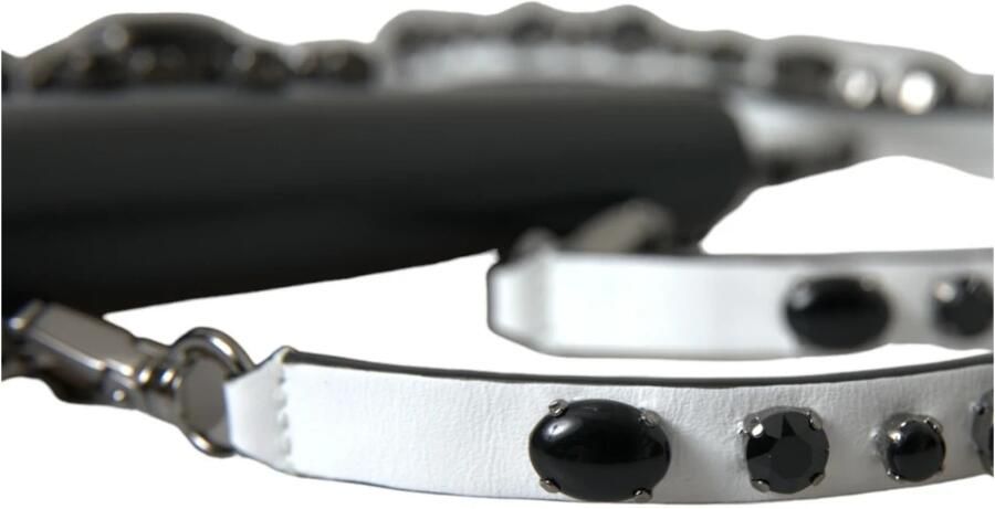 Dolce & Gabbana Elegante Leren Kaarthouder met Kristalversiering Black Dames - Foto 6