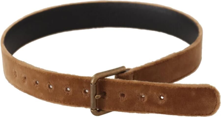 Dolce & Gabbana Elegante Leren Riem met Gegraveerde Gesp Brown Dames - Foto 5