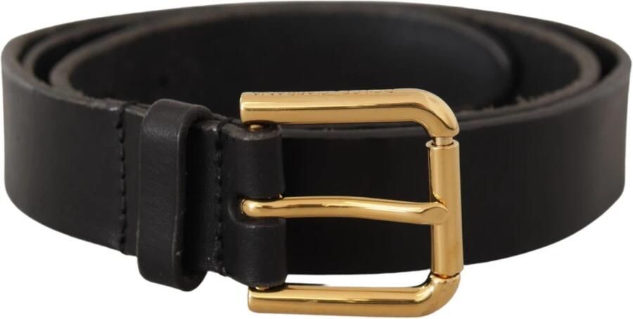 Dolce & Gabbana Elegante leren riem met metalen gesp Black - Foto 3