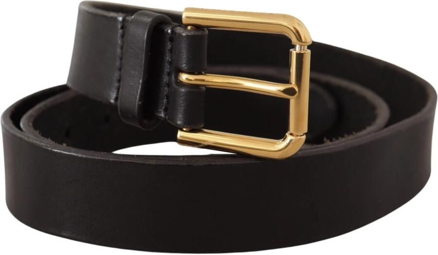 Dolce & Gabbana Elegante leren riem met metalen gesp Black - Foto 2