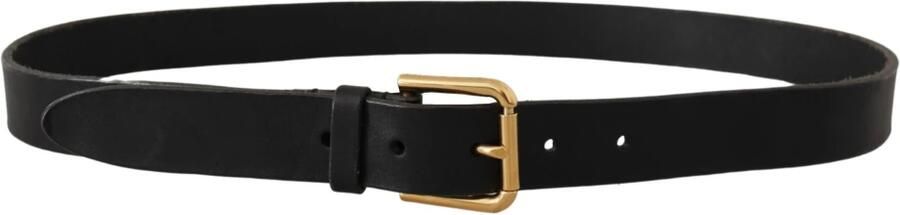 Dolce & Gabbana Elegante leren riem met metalen gesp Black - Foto 5
