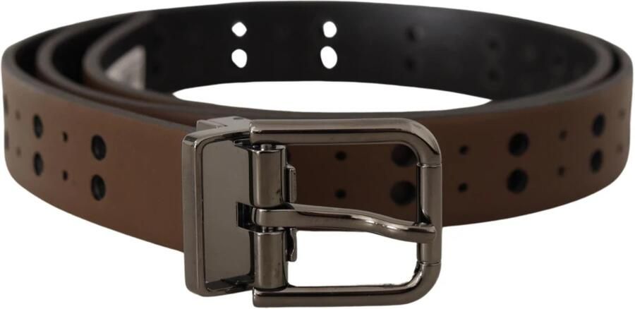 Dolce & Gabbana Elegante leren riem met metalen gesp Brown Heren - Foto 3