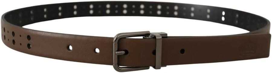 Dolce & Gabbana Elegante leren riem met metalen gesp Brown Heren - Foto 2