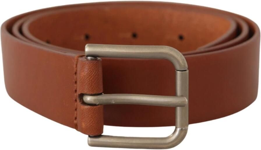 Dolce & Gabbana Zwarte kalfsleren riem met gegraveerd logo en metalen gesp Black - Foto 11