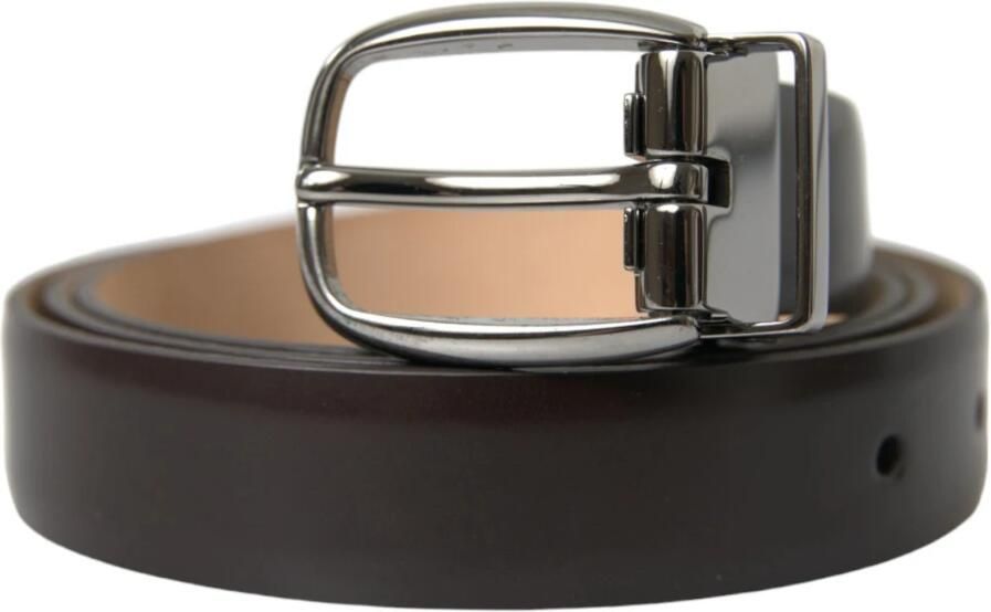 Dolce & Gabbana Elegante leren riem met opvallende gesp Brown Heren - Foto 6