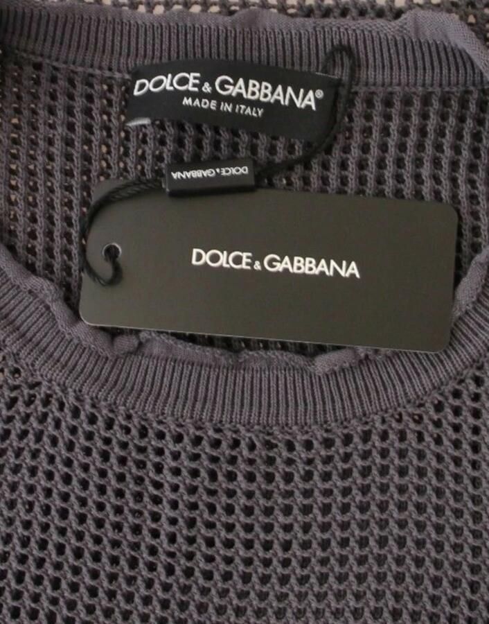 Dolce & Gabbana Elegante Paarse Trui Italiaans vakmanschap Purple Heren