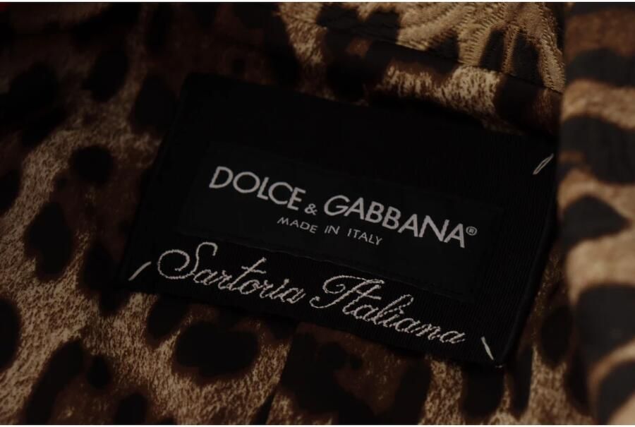 Dolce & Gabbana Luipaardprint Wollen Trenchcoat Jas Red Dames - Foto 3