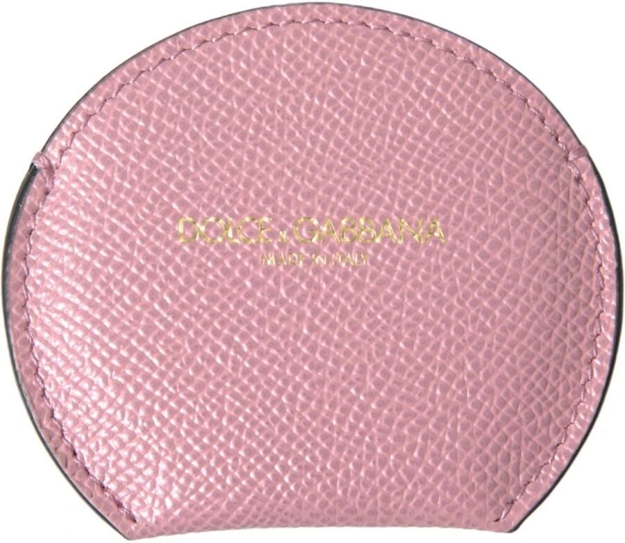 Dolce & Gabbana Elegante roze leren handspiegelhouder Pink Dames - Foto 3
