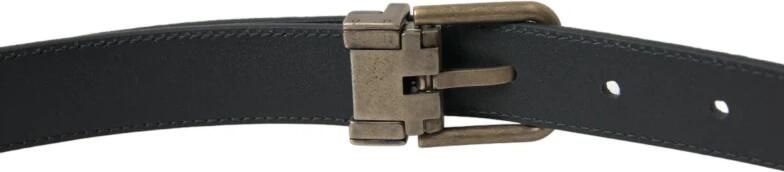 Dolce & Gabbana Elegante Suède Leren Riem Black Heren - Foto 4