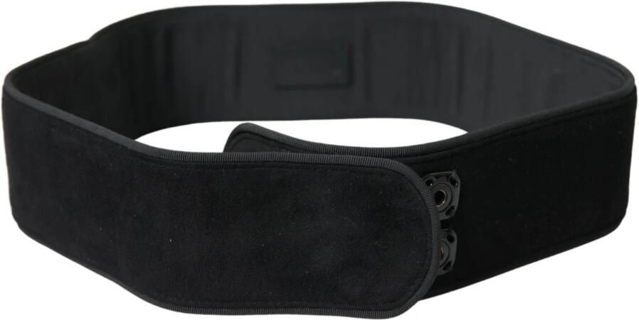 Dolce & Gabbana Elegante Suède Taille Riem in Tijdloos Zwart Black Dames - Foto 4