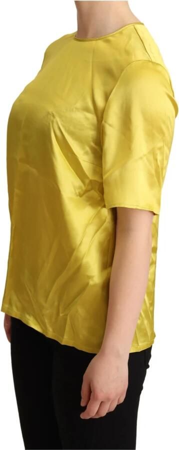 D&G Overhemd D&G Dolce Gabbana Zijden Blouse Korte Mouwen - Foto 3