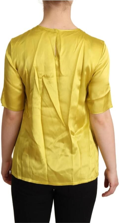 D&G Overhemd D&G Dolce Gabbana Zijden Blouse Korte Mouwen - Foto 2