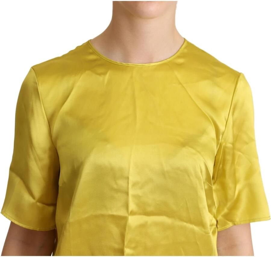 D&G Overhemd D&G Dolce Gabbana Zijden Blouse Korte Mouwen