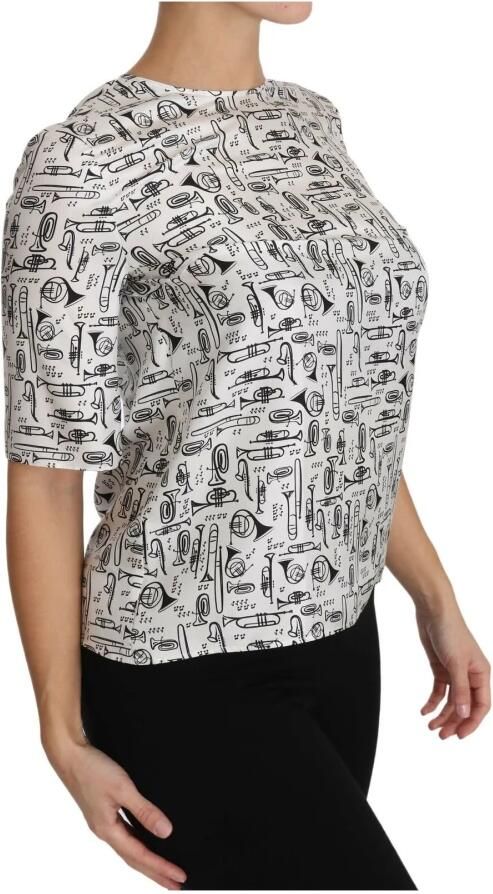 D&G Overhemd D&G Dolce Gabbana TSH2816 Muziekinstrumenten Terug naar boven - Foto 4