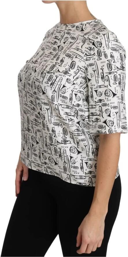 D&G Overhemd D&G Dolce Gabbana TSH2816 Muziekinstrumenten Terug naar boven - Foto 5