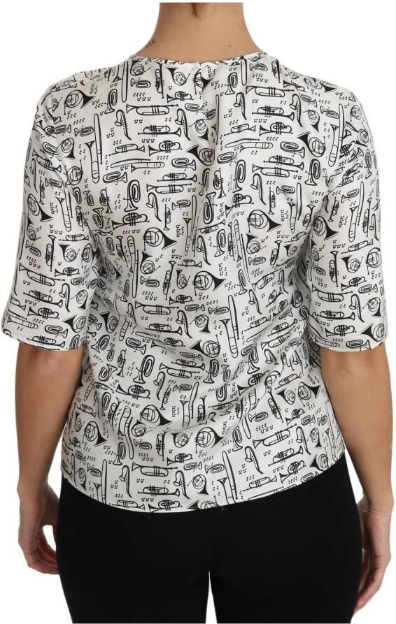 D&G Overhemd D&G Dolce Gabbana TSH2816 Muziekinstrumenten Terug naar boven - Foto 3