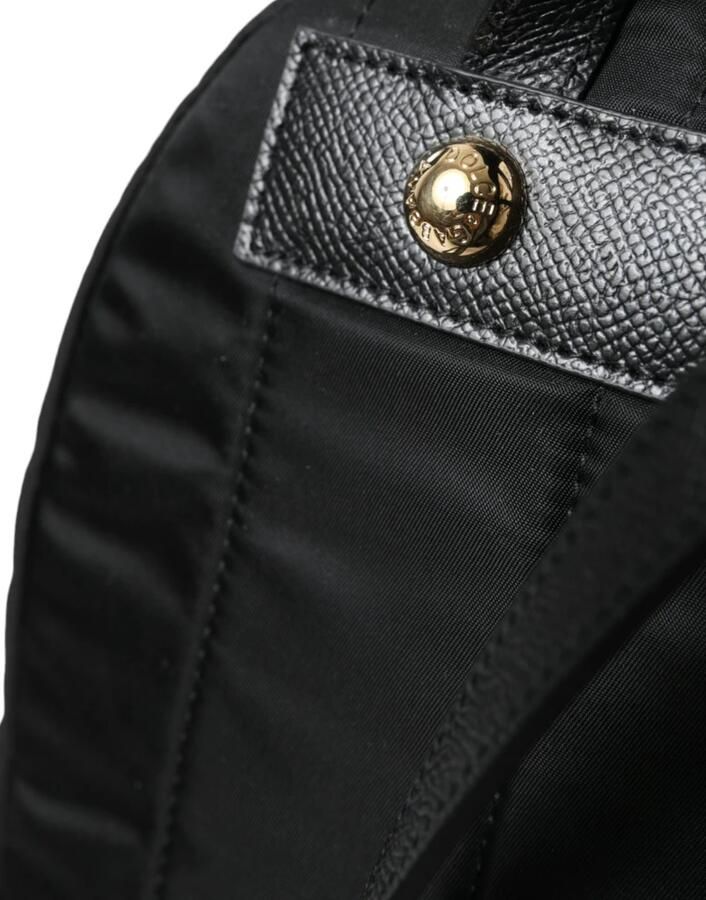 Dolce & Gabbana Elegante Zwart-Goud Detail Rugzak Black Dames - Foto 3