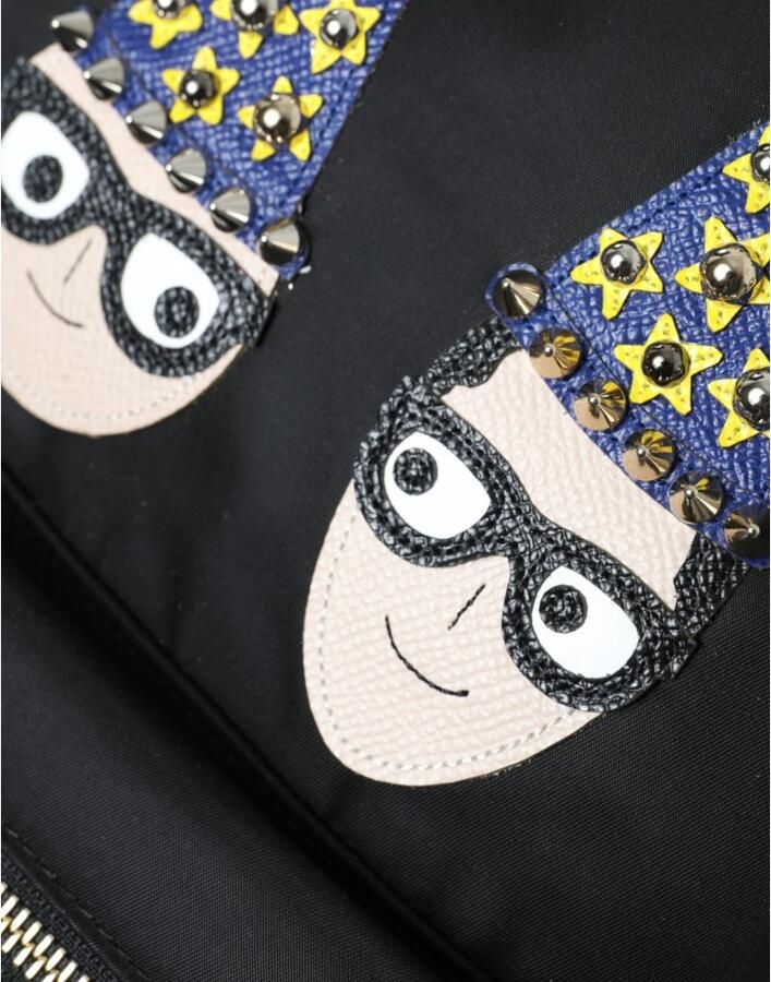 Dolce & Gabbana Elegante Zwart-Goud Detail Rugzak Black Dames - Foto 2