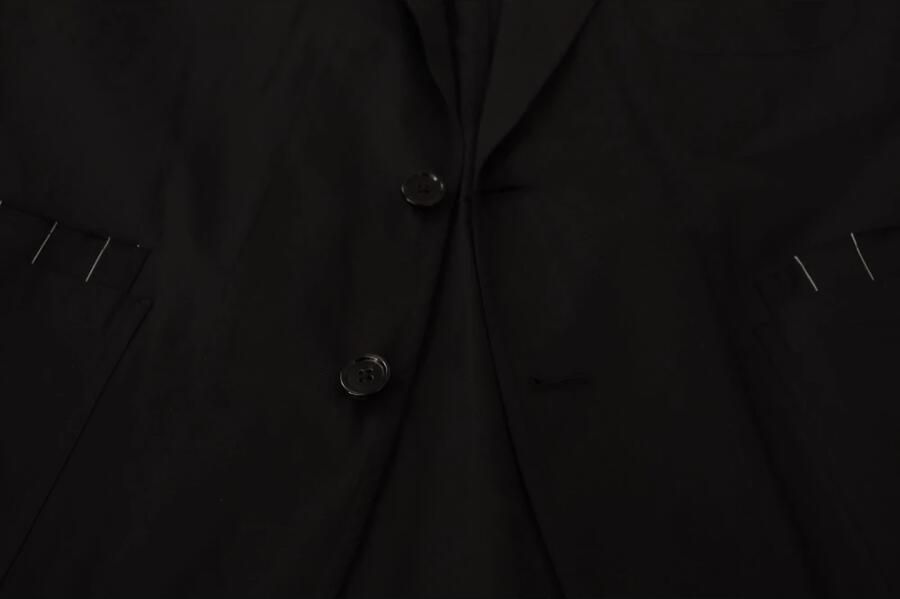 Dolce & Gabbana Elegante Zwarte Blazer van Katoen-Wolmix Black Heren - Foto 5