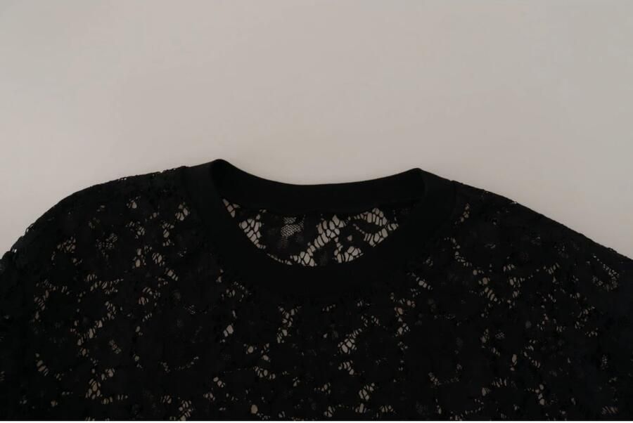 Dolce & Gabbana Elegante Zwarte Blouse Top met Lange Mouwen Black Dames - Foto 4