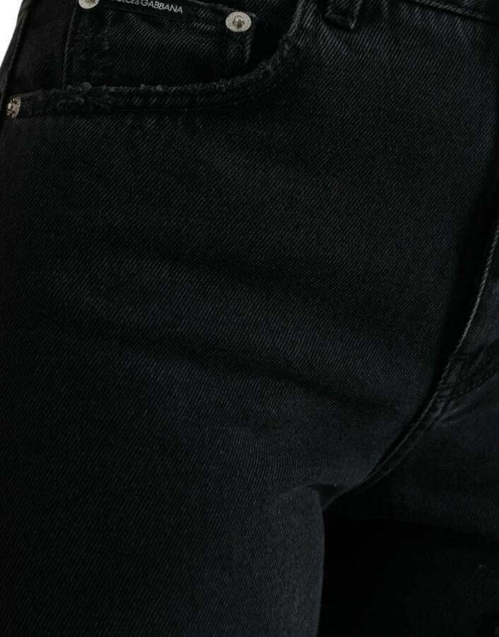 Dolce & Gabbana Elegante Zwarte High-Waisted Stretch Jeans Black - Foto 3