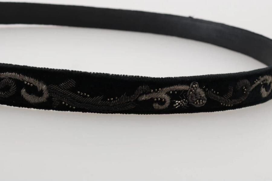 Dolce & Gabbana Elegante zwarte katoen-leren riem voor heren Black Heren - Foto 2