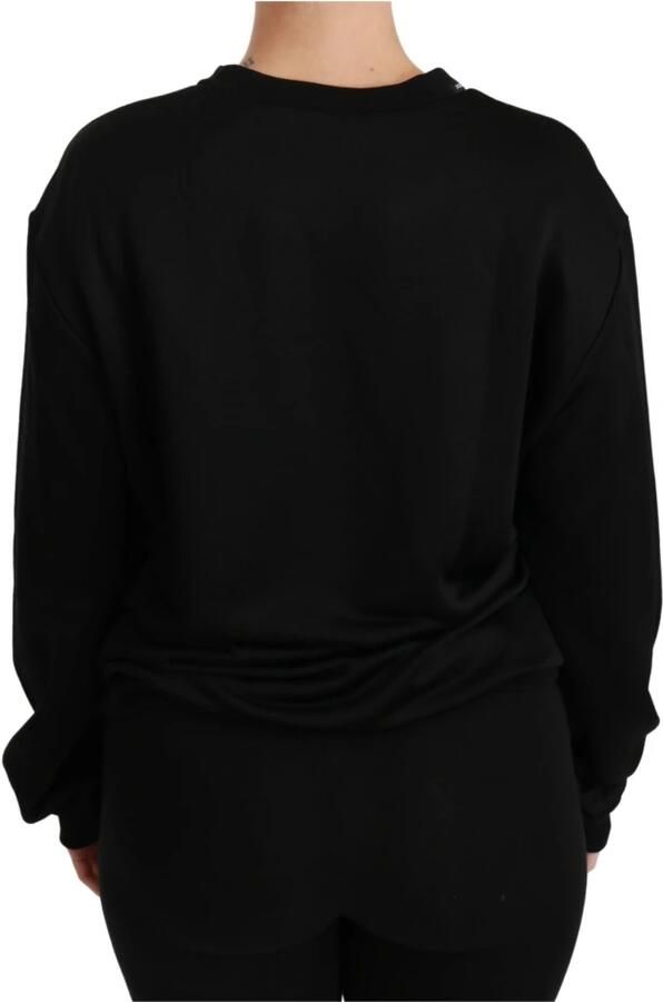 D&G Sweater D&G Dolce Gabbana TSH4422 zwarte trui met ronde hals - Foto 2