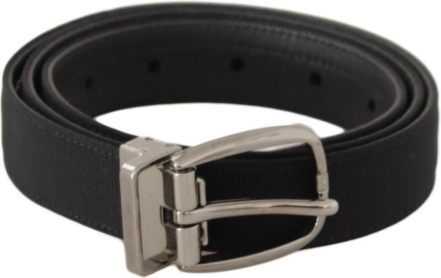 Dolce & Gabbana Elegante zwarte leren riem Black Heren - Foto 4