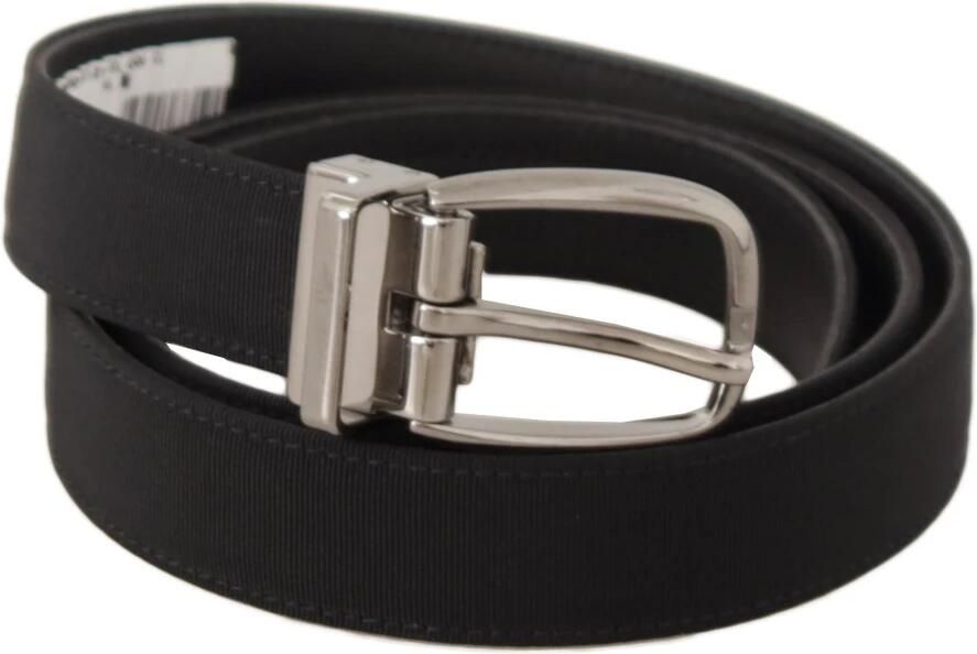Dolce & Gabbana Elegante zwarte leren riem Black Heren - Foto 2