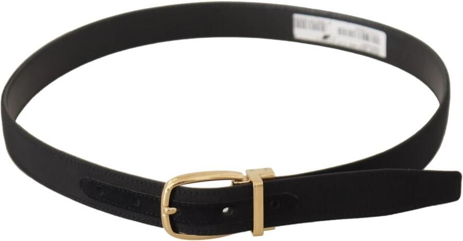 Dolce & Gabbana Italiaanse Leren Riem Zwart Elegant Stijl Black Heren - Foto 3