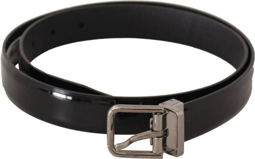 Dolce & Gabbana Elegante zwarte leren riem met metalen gesp Black Heren - Foto 3