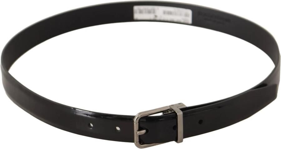 Dolce & Gabbana Elegante zwarte leren riem met metalen gesp Black Heren - Foto 2
