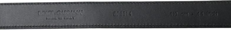 Dolce & Gabbana Elegante zwarte leren riem met metalen gesp Black Heren - Foto 5