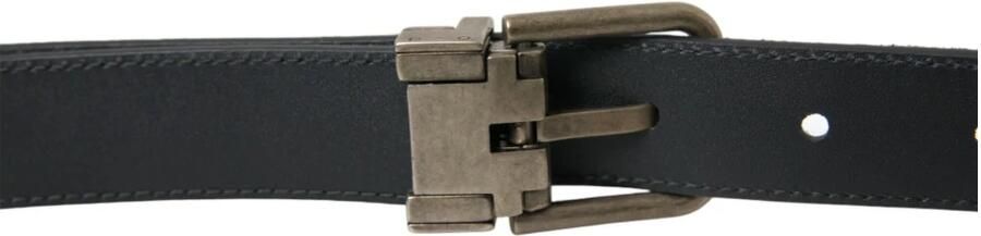 Dolce & Gabbana Elegante zwarte leren riem met metalen gesp Black Heren - Foto 4