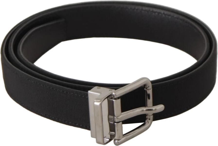 Dolce & Gabbana Elegante zwarte leren riem met metalen gesp Black Heren - Foto 3