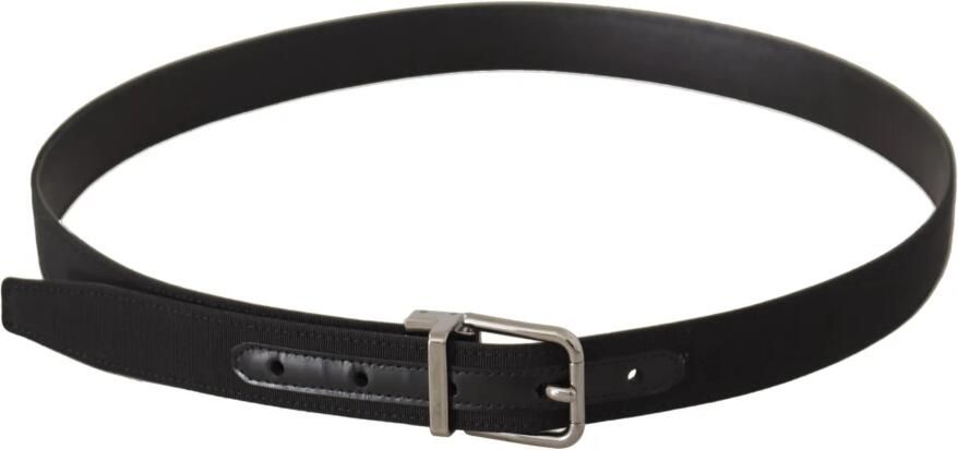 Dolce & Gabbana Elegante zwarte leren riem met metalen gesp Black Heren - Foto 2