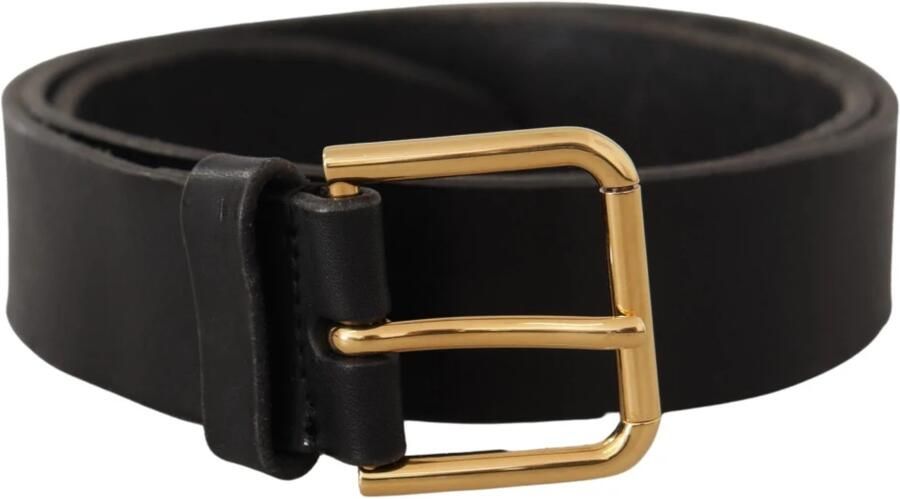 Dolce & Gabbana Elegante zwarte leren riem met metalen gesp Black Heren - Foto 3