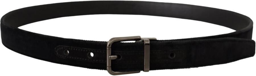 Dolce & Gabbana Elegante zwarte leren riem met zilveren gesp Black Heren - Foto 2