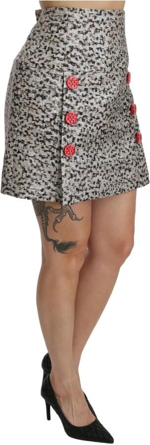 Dolce & Gabbana Exquise zwarte versierde hoge taille rok Black Dames - Foto 4