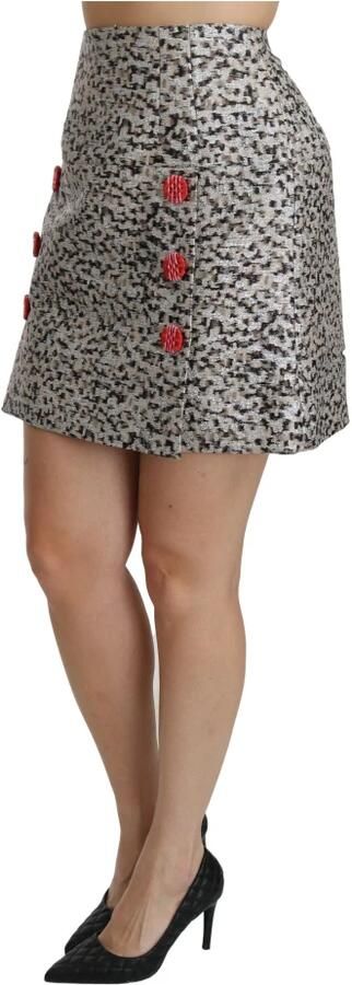 Dolce & Gabbana Exquise zwarte versierde hoge taille rok Black Dames - Foto 3