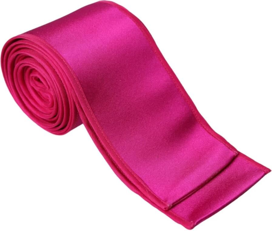 Dolce & Gabbana Fuchsia Roze Zijden Taille Riem Pink Dames - Foto 3