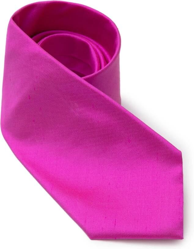 Dolce & Gabbana Fuchsia Zijden Stropdas Pink Heren