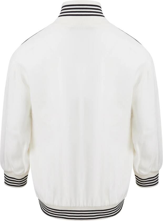Dolce & Gabbana Wit Geborduurd Sweatshirt met Rits White Dames - Foto 5