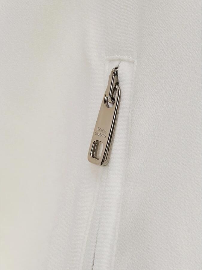 Dolce & Gabbana Wit Geborduurd Sweatshirt met Rits White Dames - Foto 4