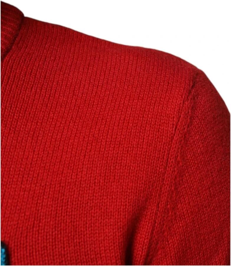 Dolce & Gabbana Geborduurde wollen ronde hals trui Multicolor Heren - Foto 2